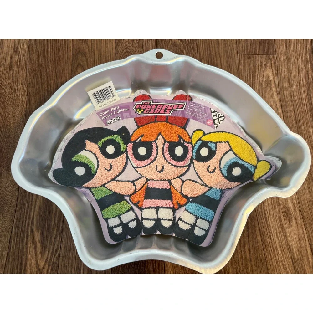 Wilton Powerpuff Girls‎ Cake Pan Vintage 2000 Cartoon Network Aluminum 2105-9902